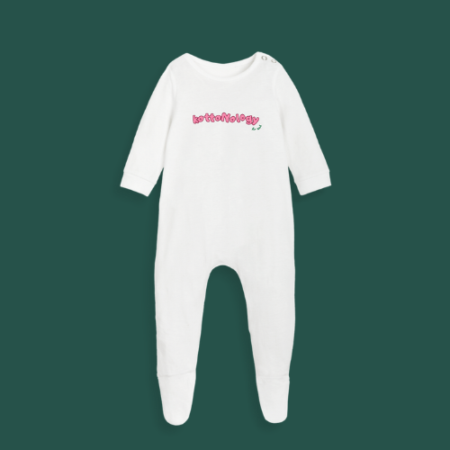 Babygrow with Pink Print