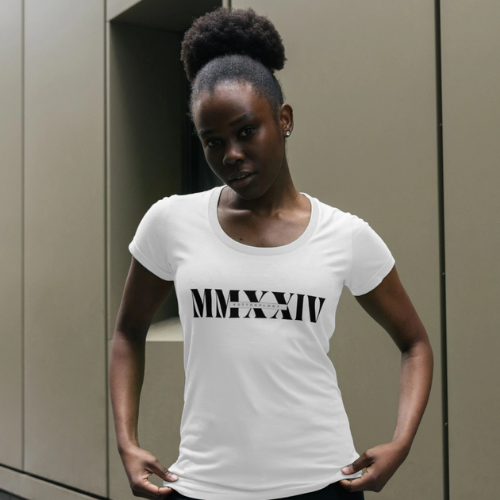 Womens White Scoope Neck T-Shirt