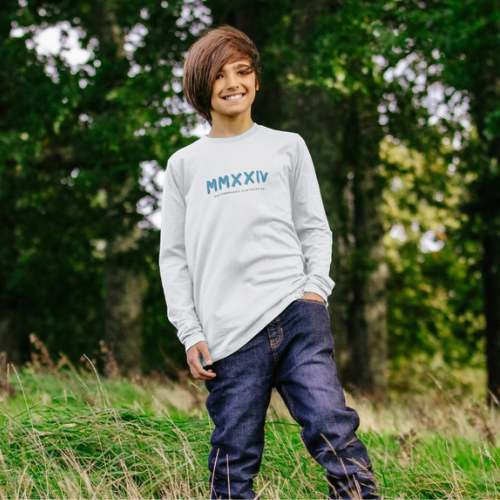 Boys Long Sleeve T-Shirt in White