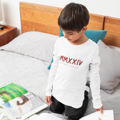 Boys Long Sleeve T-Shirt in White
