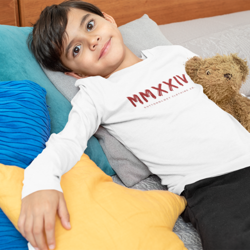 Boys Long Sleeve T-Shirt in White