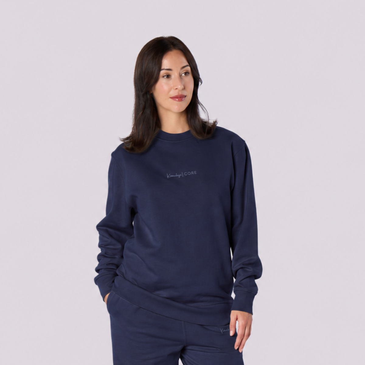 Women’s CORE Organic Cotton Sweatshirt in French Navy