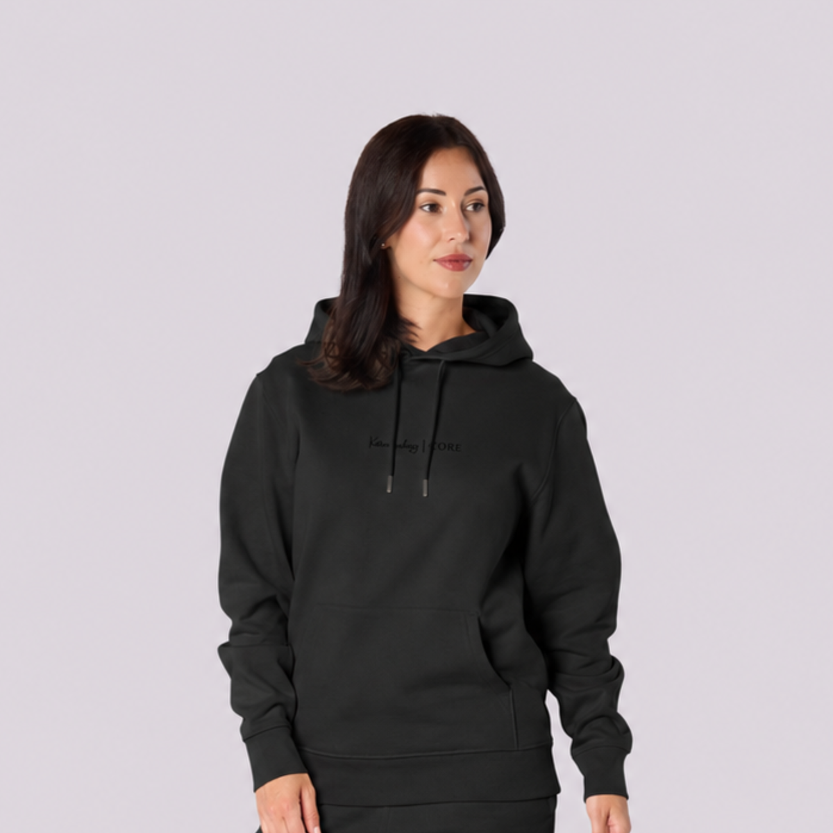 Women’s CORE Organic Cotton Hoodie – Black