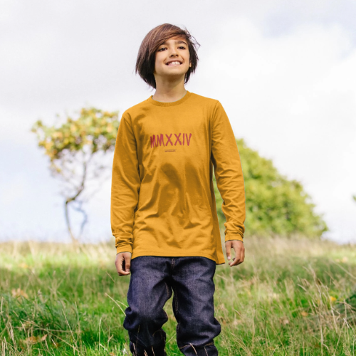 Boys Long Sleeve T-Shirt in Yellow