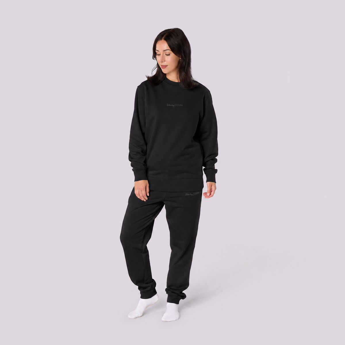 Women's Black Co-ord | Sweatshirt & Joggers