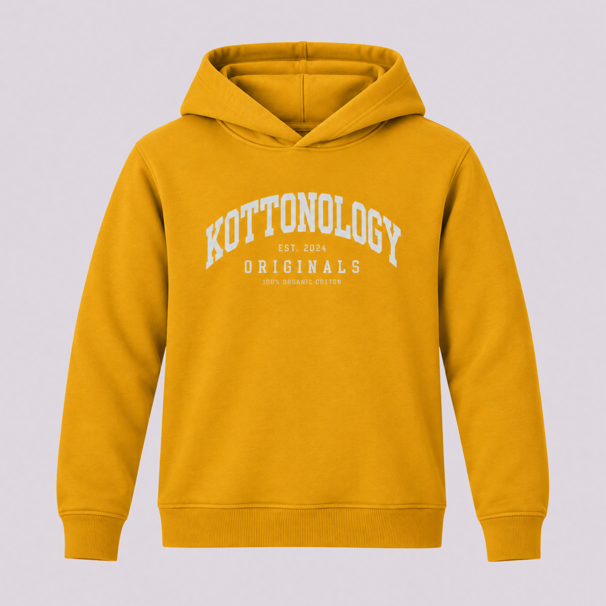 Boys' Deep Yellow Organic Cotton Hoodie