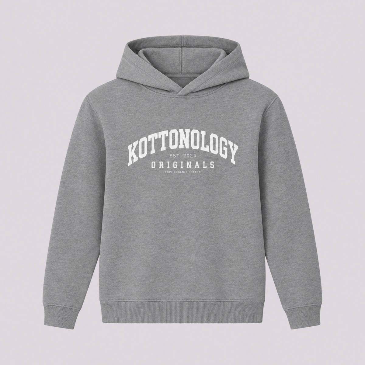 Boys' Grey Organic Cotton Hoodie
