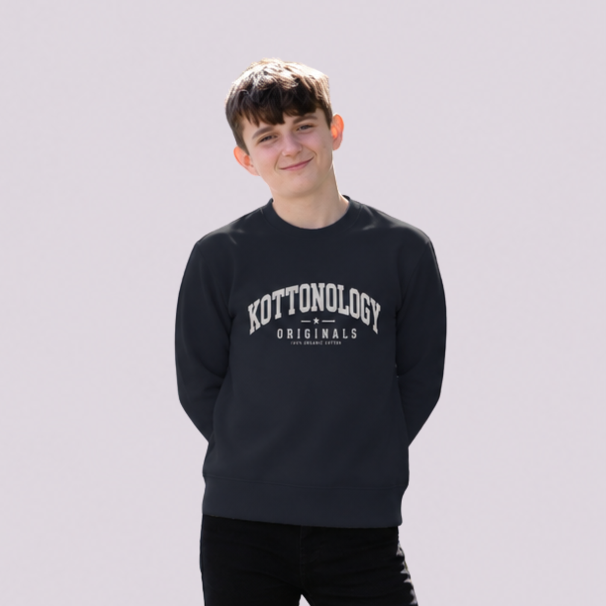 Boys' Navy Organic Cotton Sweatshirt