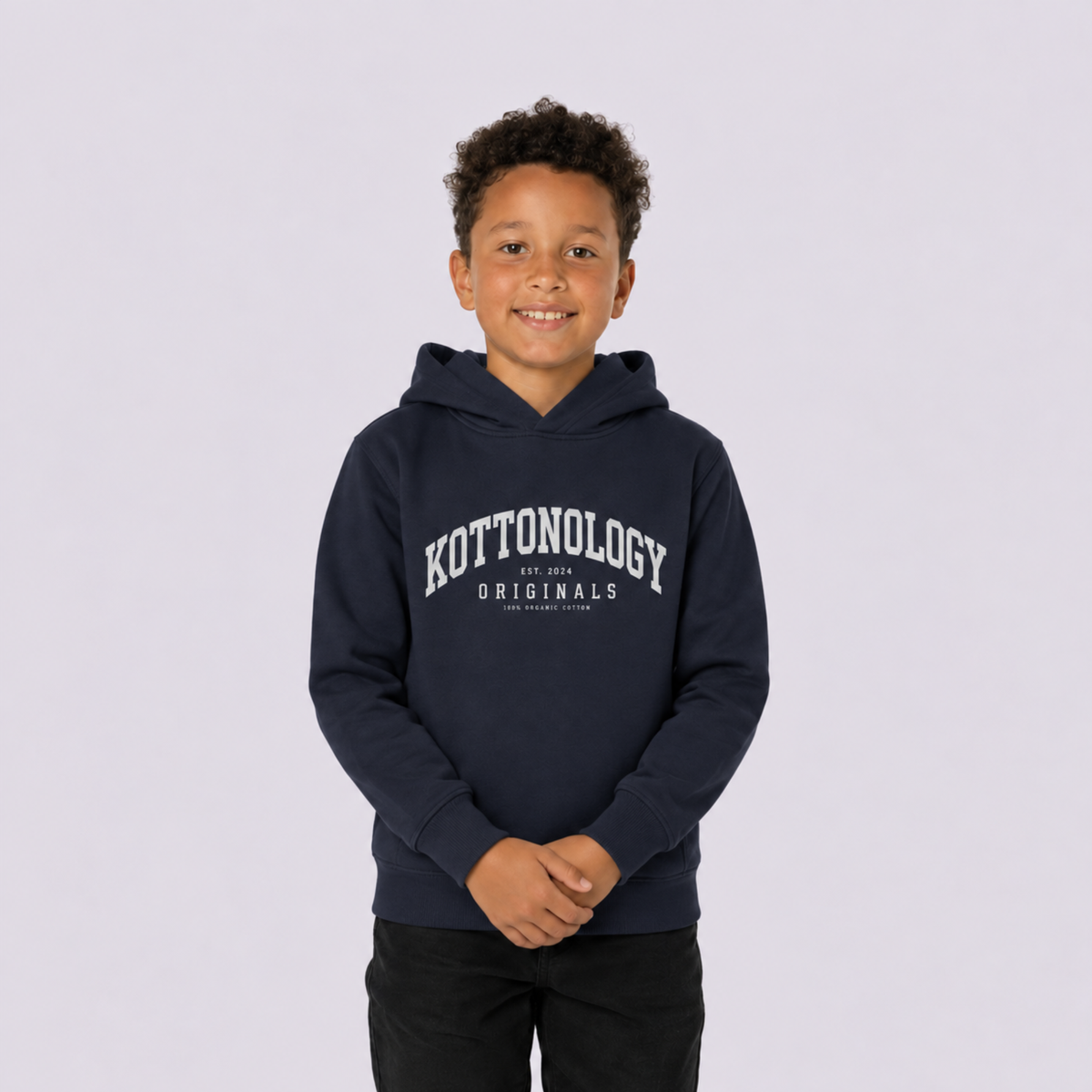 Boys' Navy Organic Cotton Hoodie