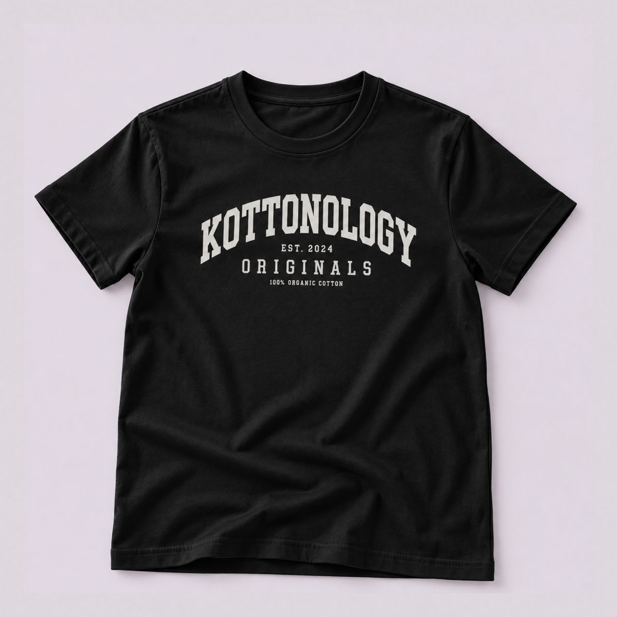 Boys' Black Organic Cotton Kottonology T-Shirt