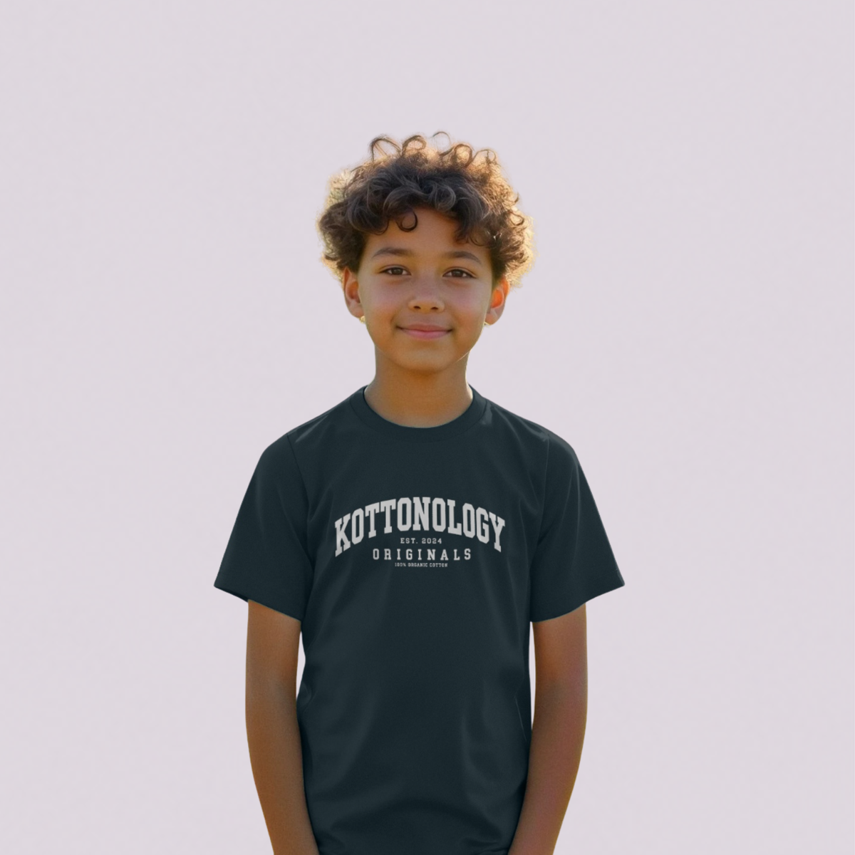 Boys' Denim Blue Organic Cotton Kottonology T-Shirt