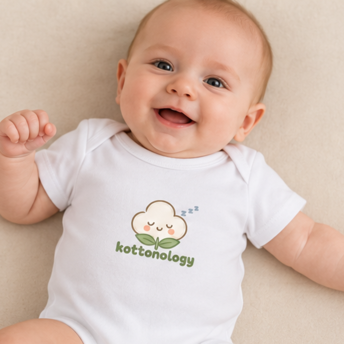 100% Organic Cotton Baby Babygro – Sleepy Cotton