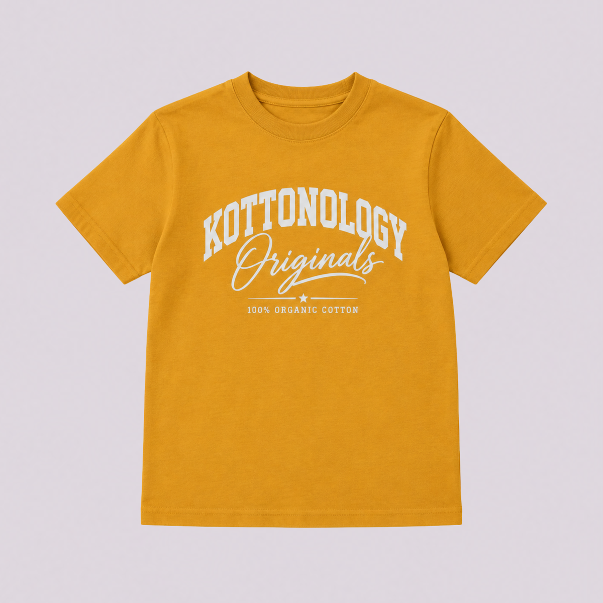 Girls' Deep Yellow Organic Cotton Kottonology T-Shirt