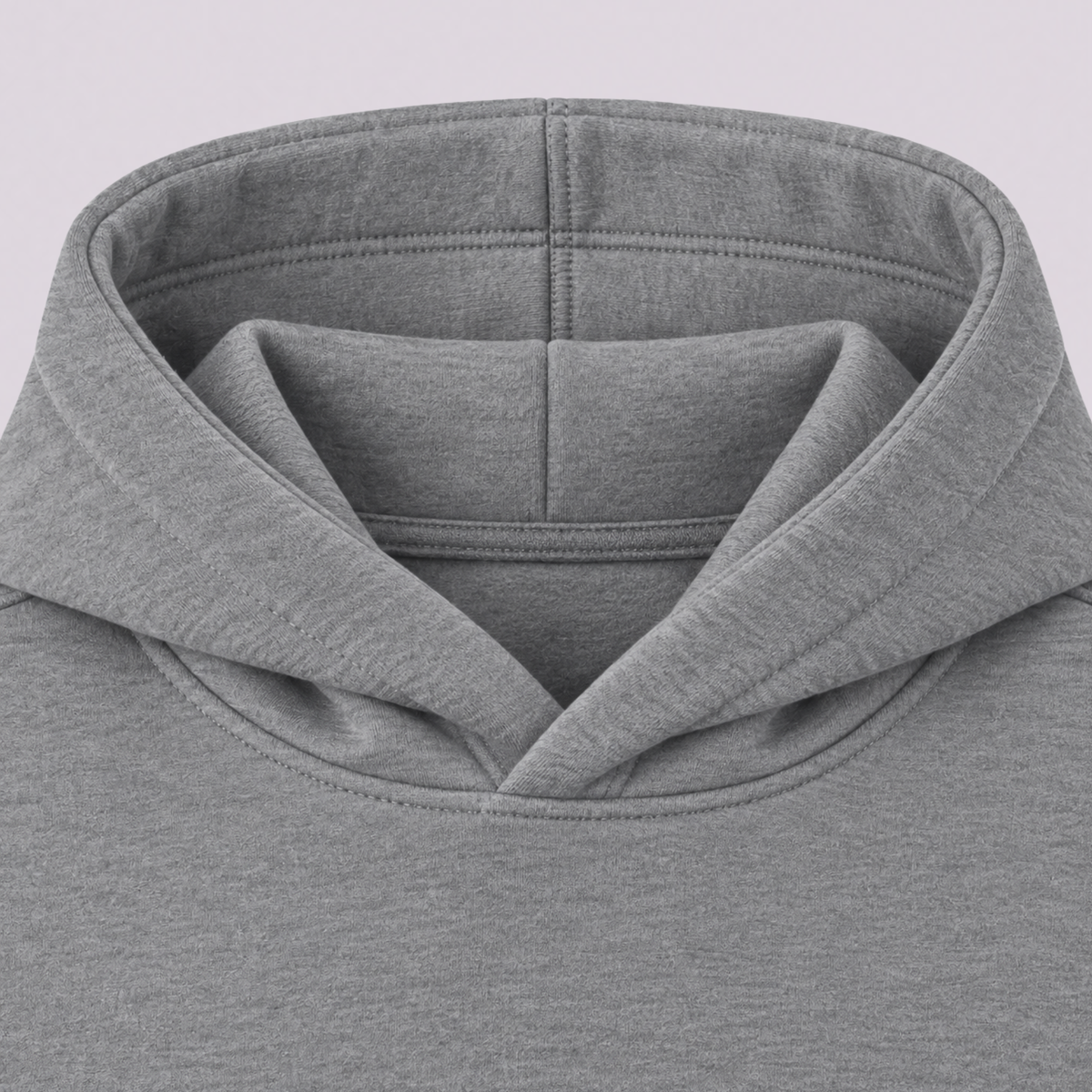 Girls' Grey / White Organic Cotton Hoodie