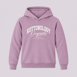 Girls' Mauve / White Organic Cotton Hoodie