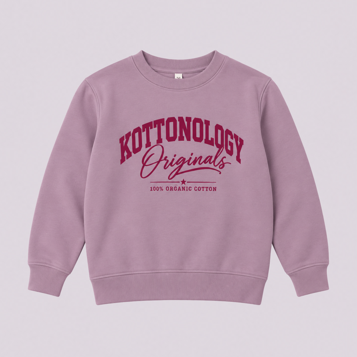 Girls' Mauve Organic Cotton Sweatshirt