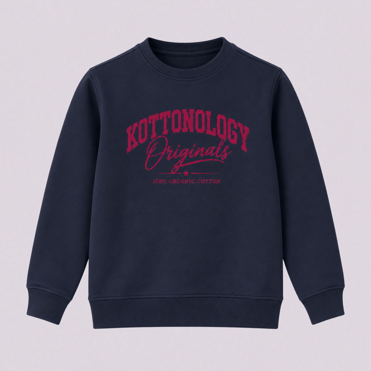 Girls' Navy & Red Organic Cotton Sweatshirt