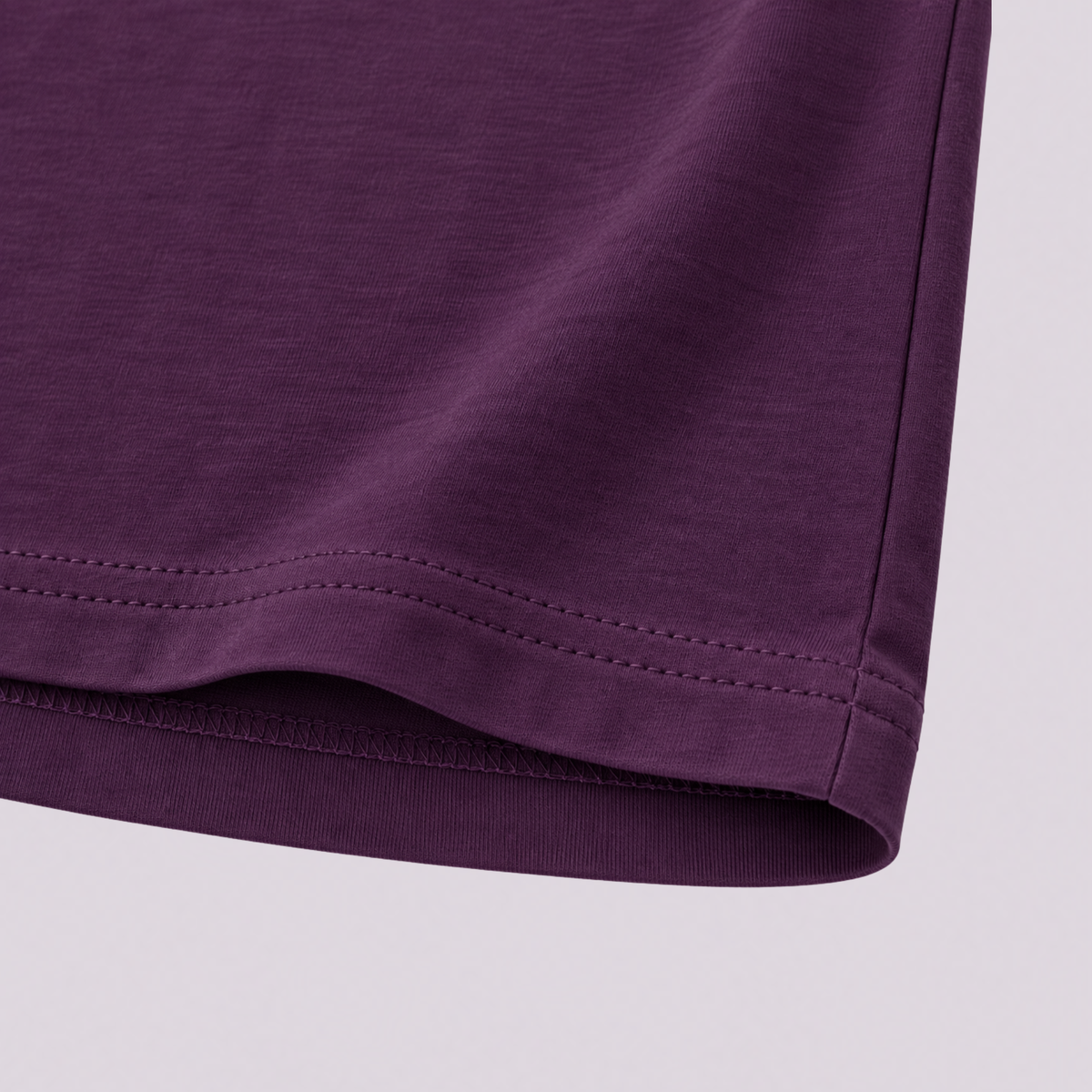 Girls' Purple/White Organic Cotton Long Sleeve T-Shirt