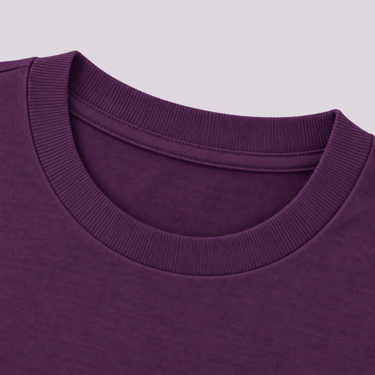 Girls' Purple/White Organic Cotton Long Sleeve T-Shirt