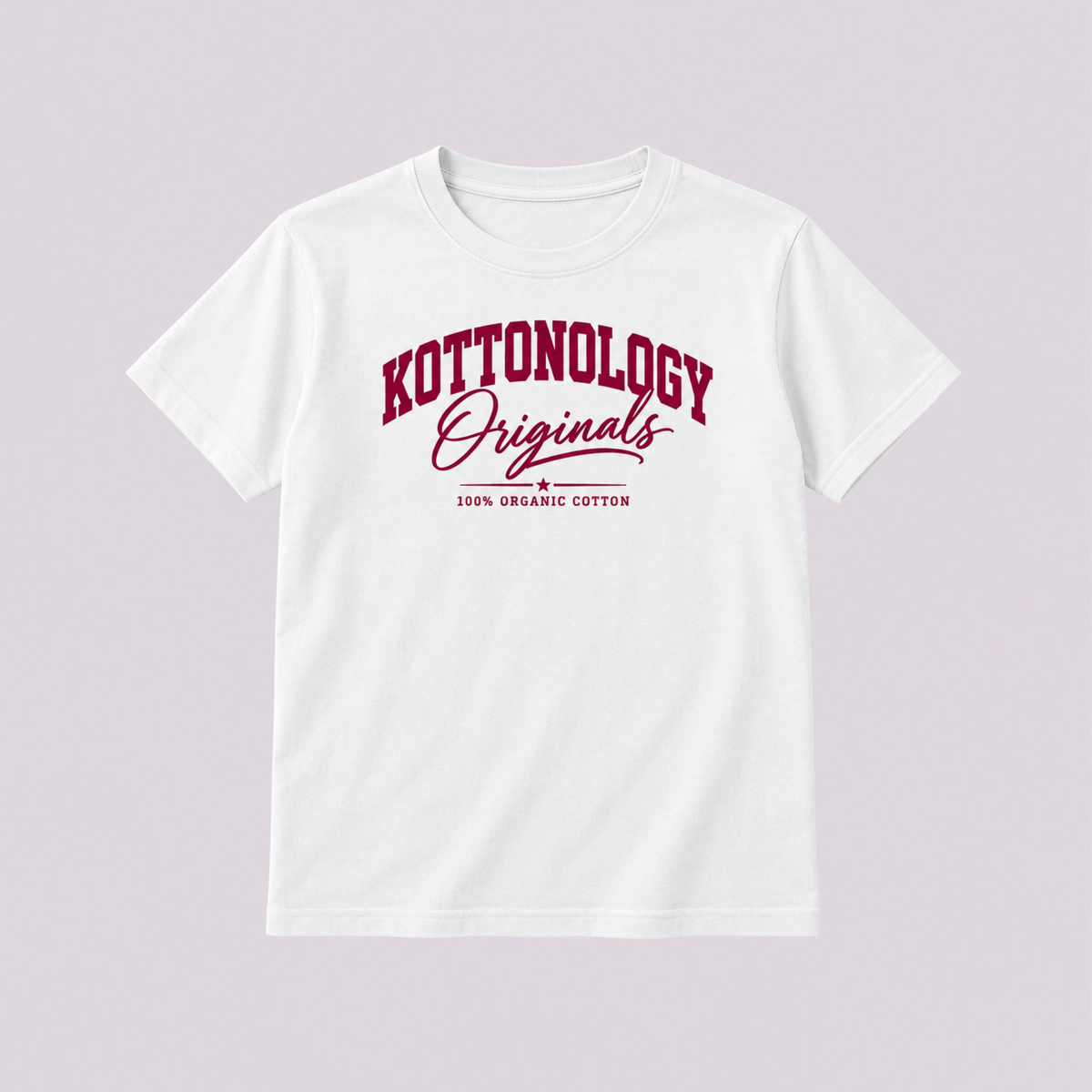 Girls' White Organic Cotton Kottonology T-Shirt