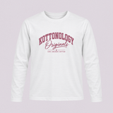 Girls' White/Pink Organic Cotton Long Sleeve T-Shirt