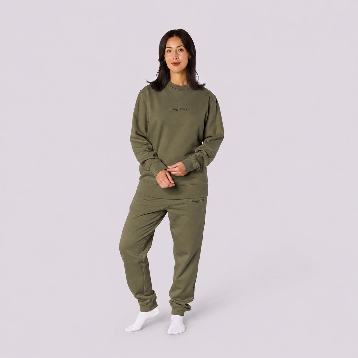 Women’s CORE Organic Cotton Sweatshirt – Khaki