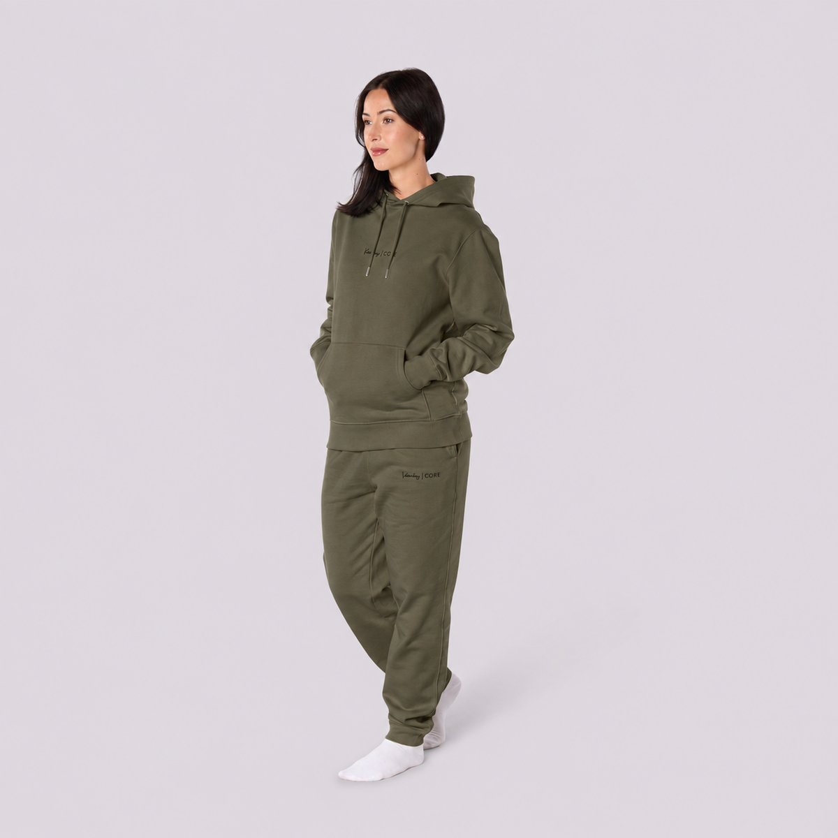 Women's Khaki Co-ord | Hoodie & Joggers
