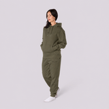Women's Khaki Co-ord | Hoodie & Joggers