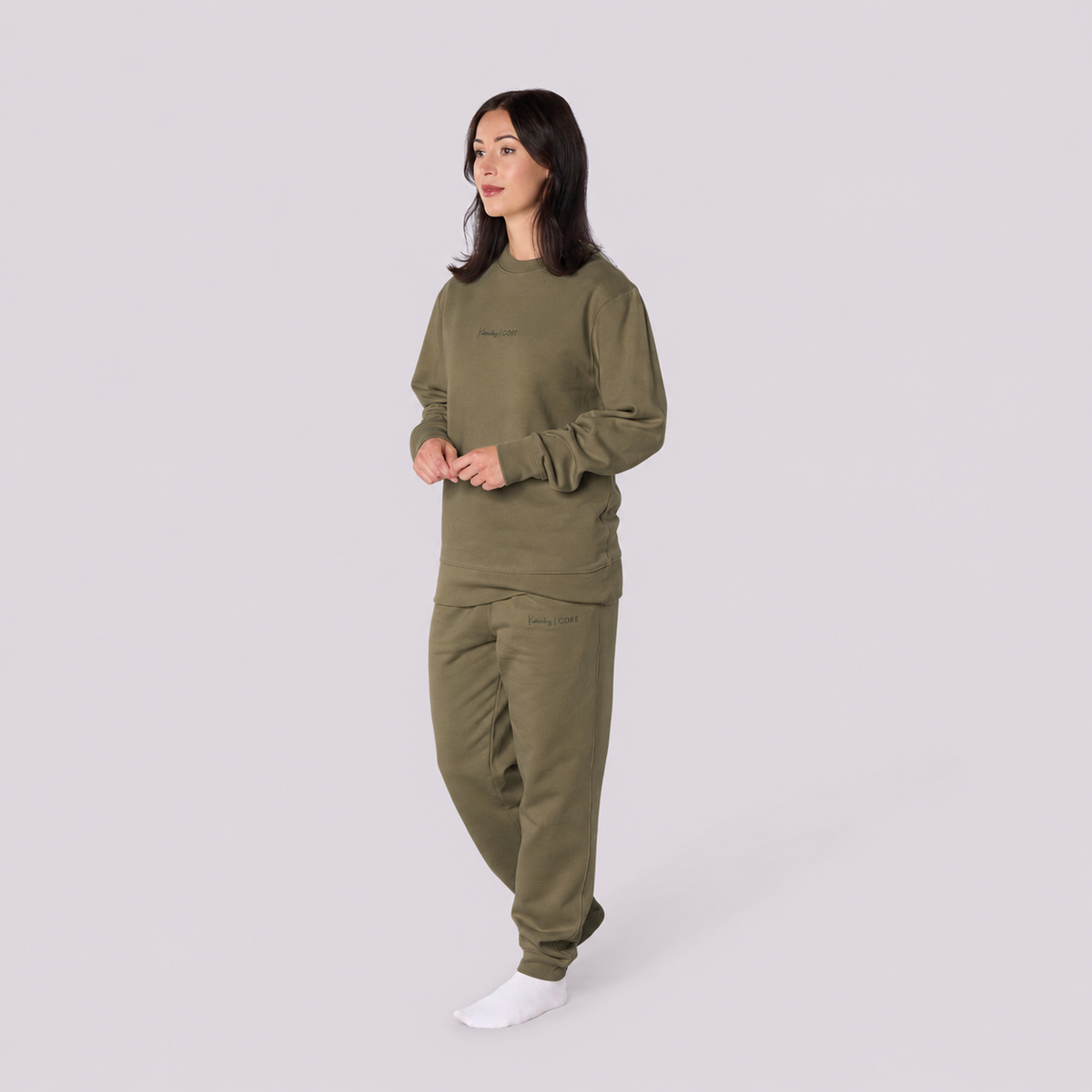 Women’s CORE Organic Cotton Sweatshirt – Khaki