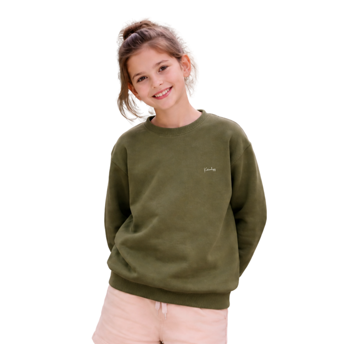 Kids’ Khaki Green Sweatshirt