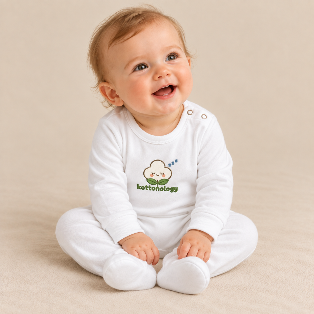 100% Organic Cotton Baby Sleepsuit – Sleepy Cotton