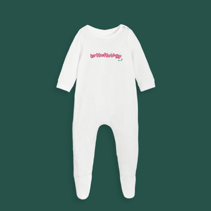 Babygrow with Pink Print