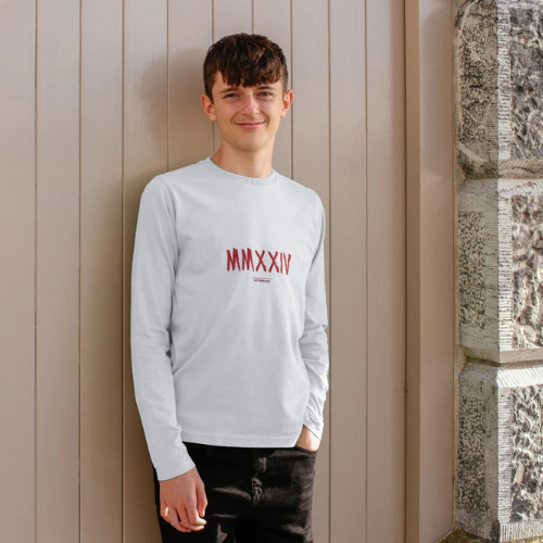 Boys Long Sleeve T-Shirt in White