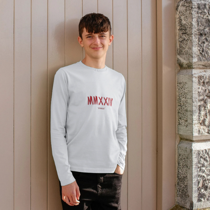 Boys Long Sleeve T-Shirt in White