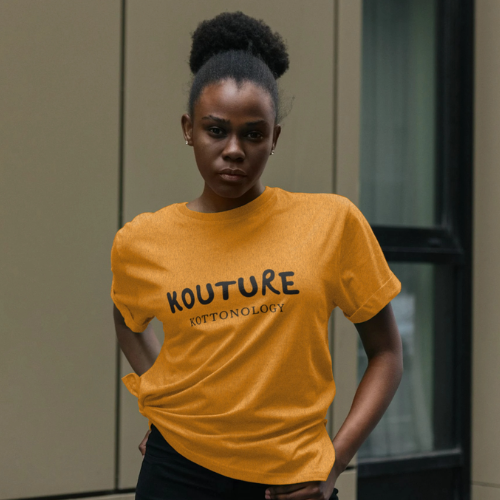 Amber-Coloured, Relaxed-Fit Organic Cotton Kottonology T-Shirt