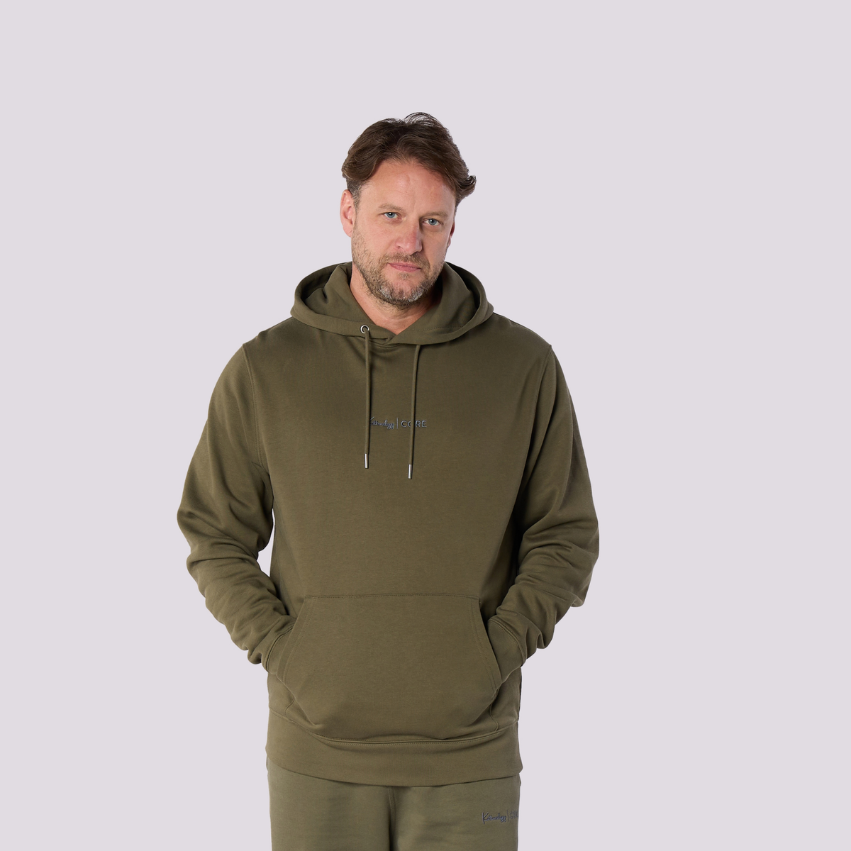 Men’s CORE Organic Cotton Hoodie – Khaki Green