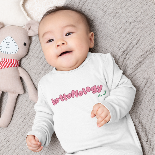 Babygrow with Pink Print