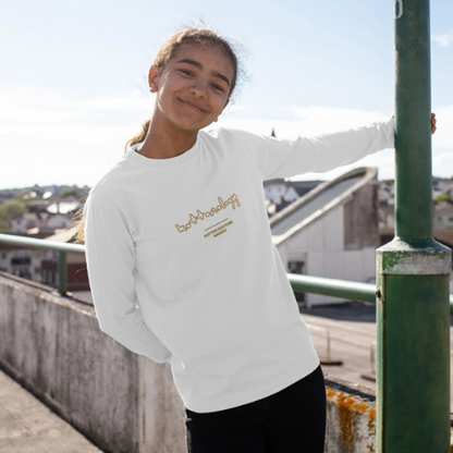 Girls Long Sleeve T-Shirt in White