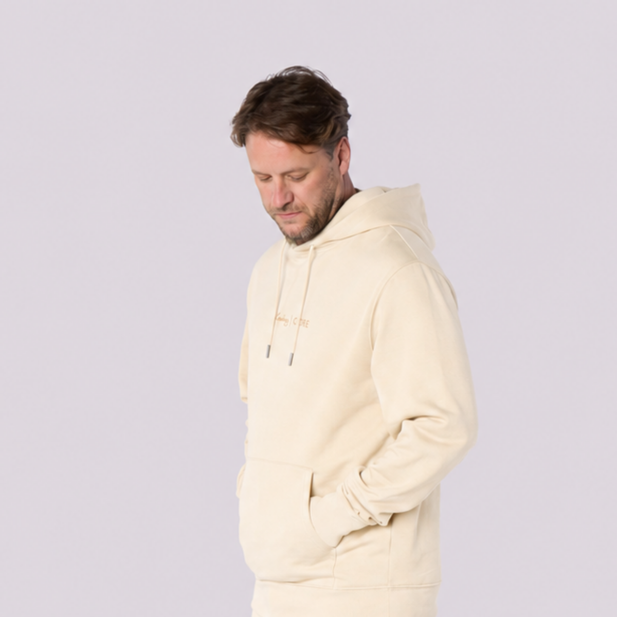 Men’s CORE Organic Cotton Hoodie – Natural Oat