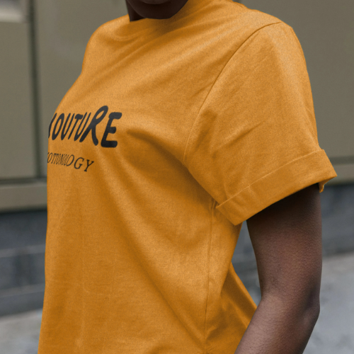 Amber-Coloured, Relaxed-Fit Organic Cotton Kottonology T-Shirt