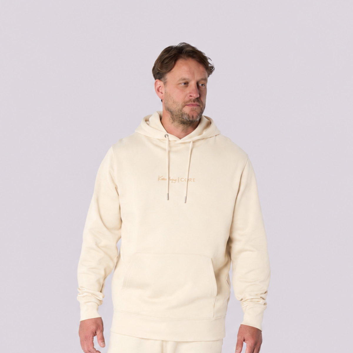 Men’s CORE Organic Cotton Hoodie – Natural Oat