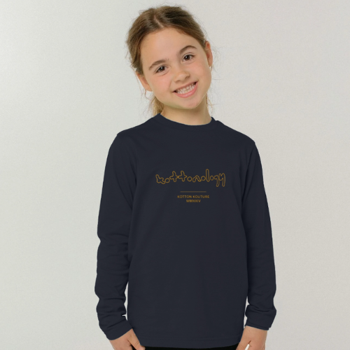 Girls Long Sleeve T-Shirt in Navy