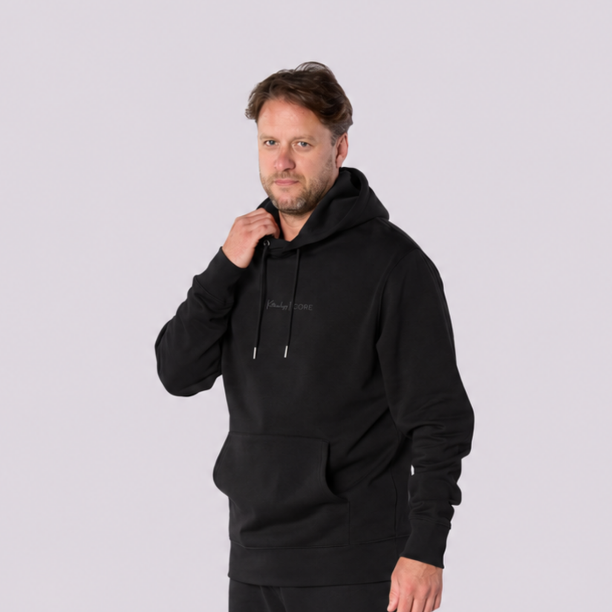 Men’s CORE Organic Cotton Hoodie – Black