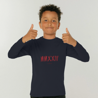 Boys Long Sleeve Navy T-Shirt
