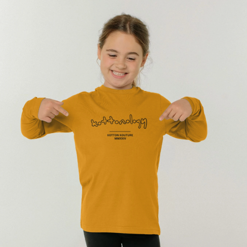 Girls Long Sleeve Yellow T-Shirt
