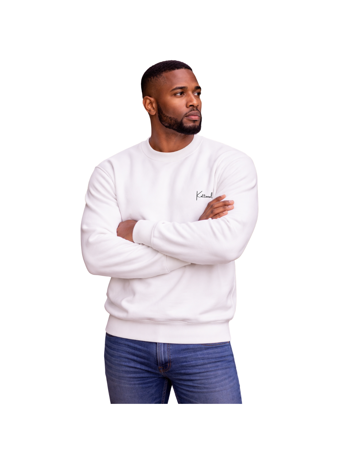 Mens Sweatshirt in White