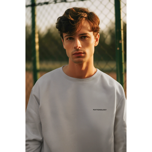 Mens Sweatshirt in Heather Grey