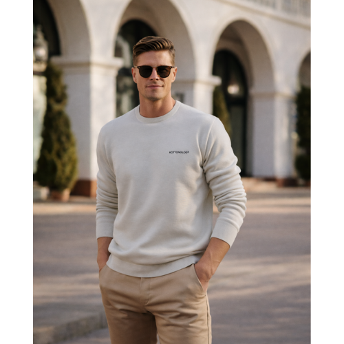 Mens Sweatshirt in Heather Grey