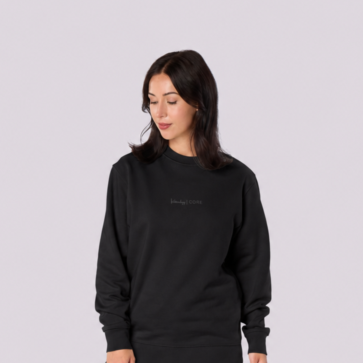 Women’s CORE Organic Cotton Sweatshirt – Black