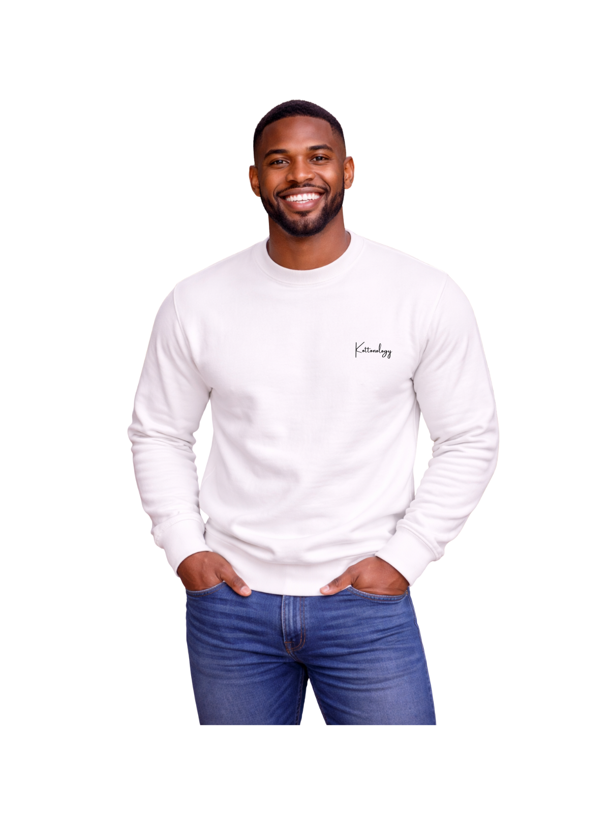 Mens Sweatshirt in White